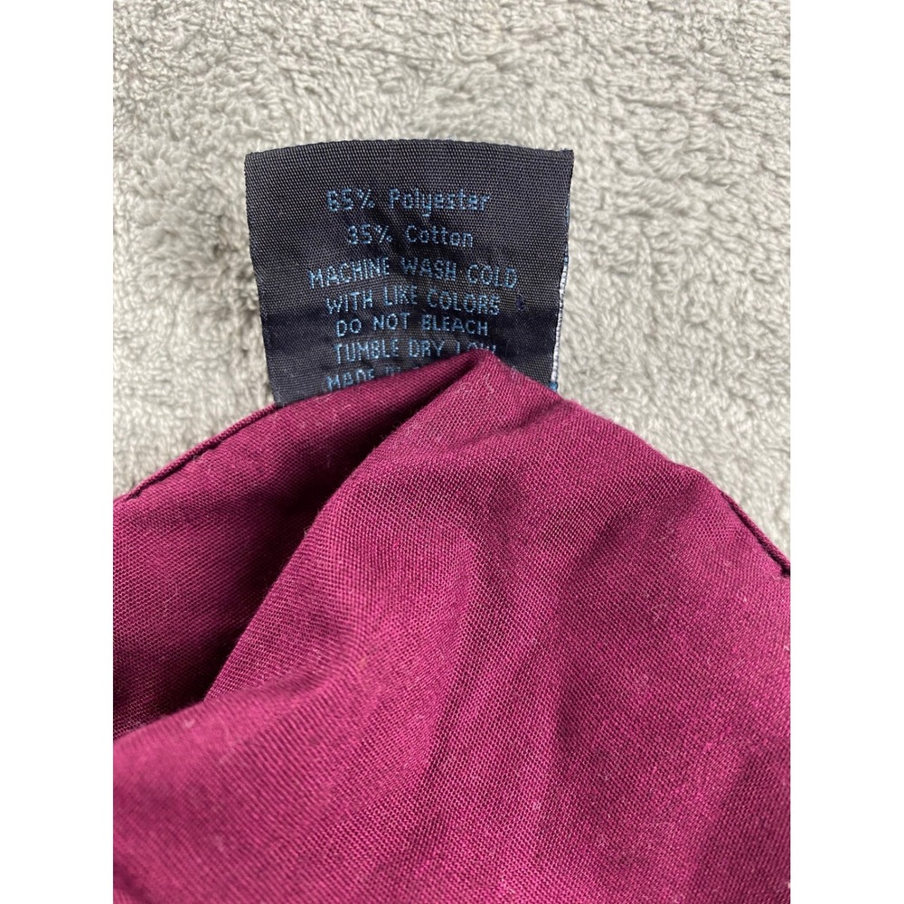 Medgear Burgundy Scrub Top, Stylish Work Wear, Medical‎ Uniform, Women's Small - Picture 9 of 9